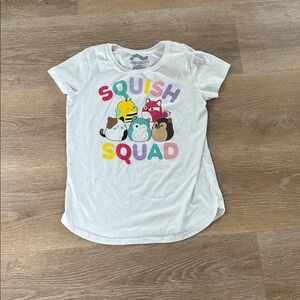 Squishmallows White and Yellow Short Sleeve Tee